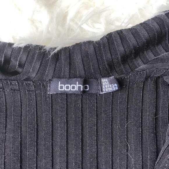 Boohoo Frill Long Sleeve Crop Top - Picture 4 of 5